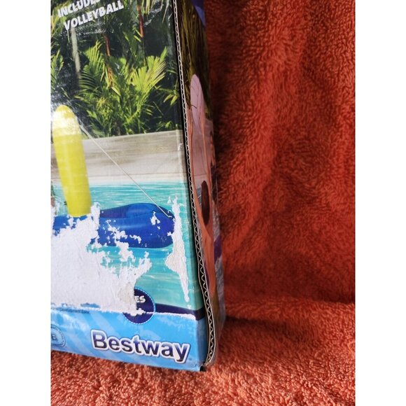 Bestway H20 GO Inflatable Volleyball Set Floating Pool Game W/ VolleyBall ~ New - Picture 4 of 6